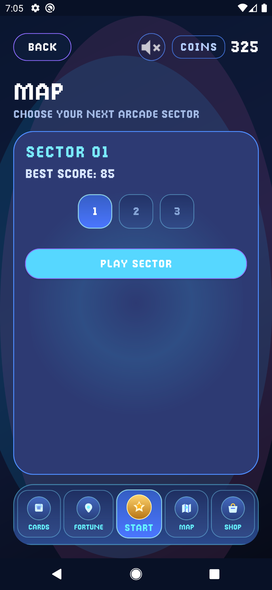 Shop screen